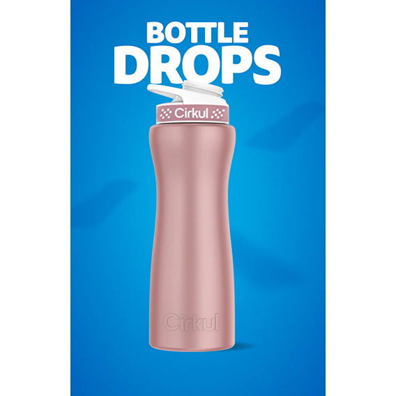 Limited Edition: 22oz. Rose Gold Stainless Steel Bottle & Lid