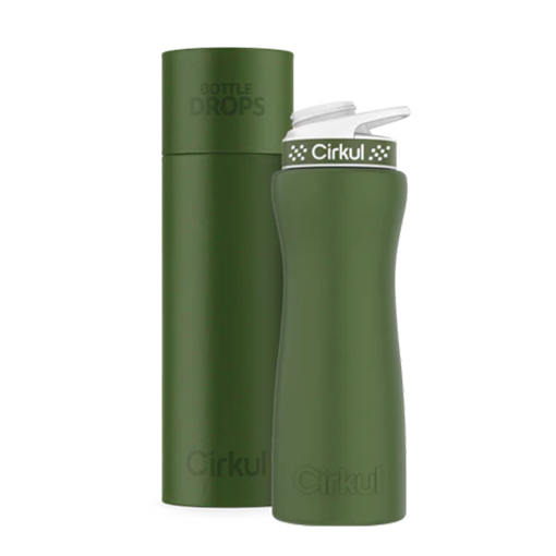 Limited Edition: 22oz. Matte Dark Green Stainless Steel Bottle & Lid